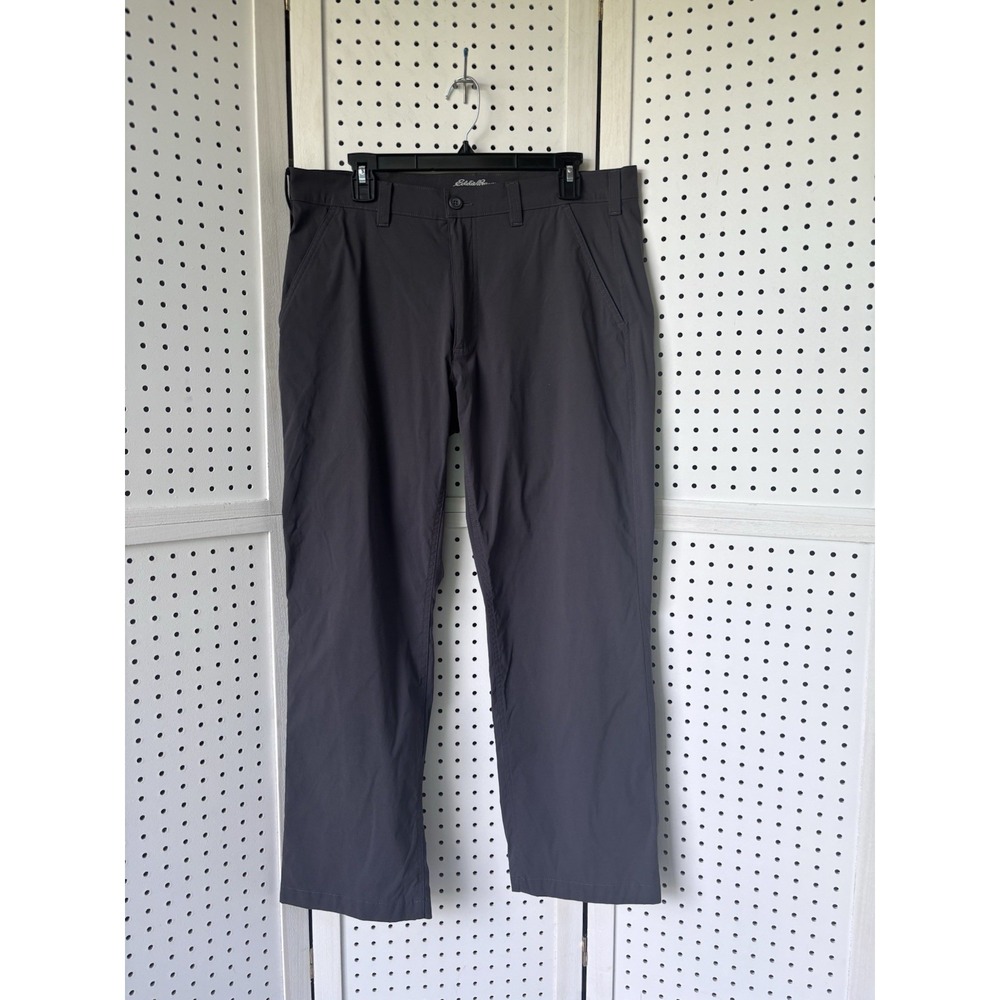 Eddie Bauer Travex Pants Mens 36x30 Gray Lightweight Breathable Zip Pocket Hike‎